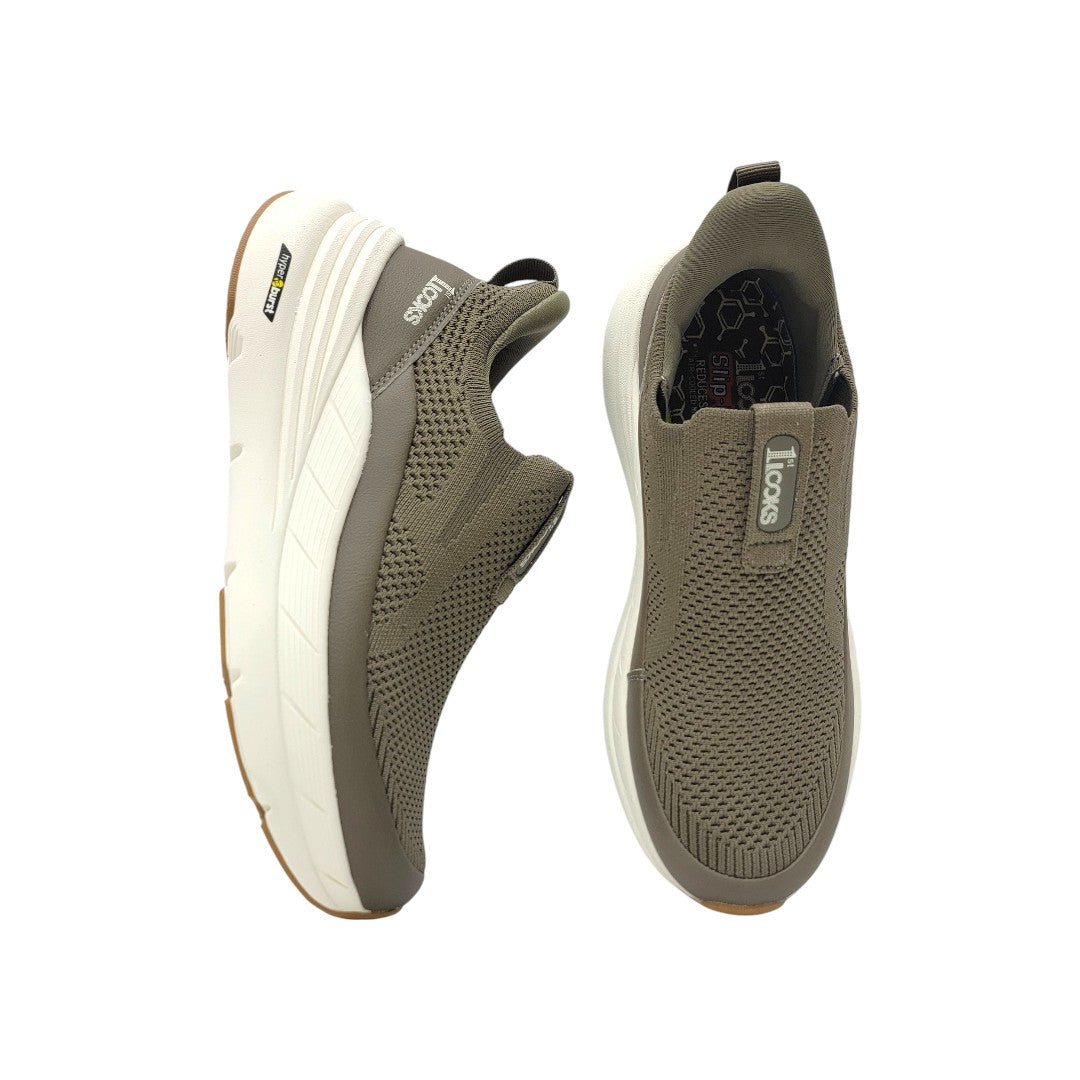1st Look Active Comfort Knit Walking Shoe – Army Green