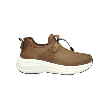 Urban Comfort Lace-Free Sneaker – Chestnut Brown