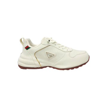 Crocodile Luxe Runner – White Gold