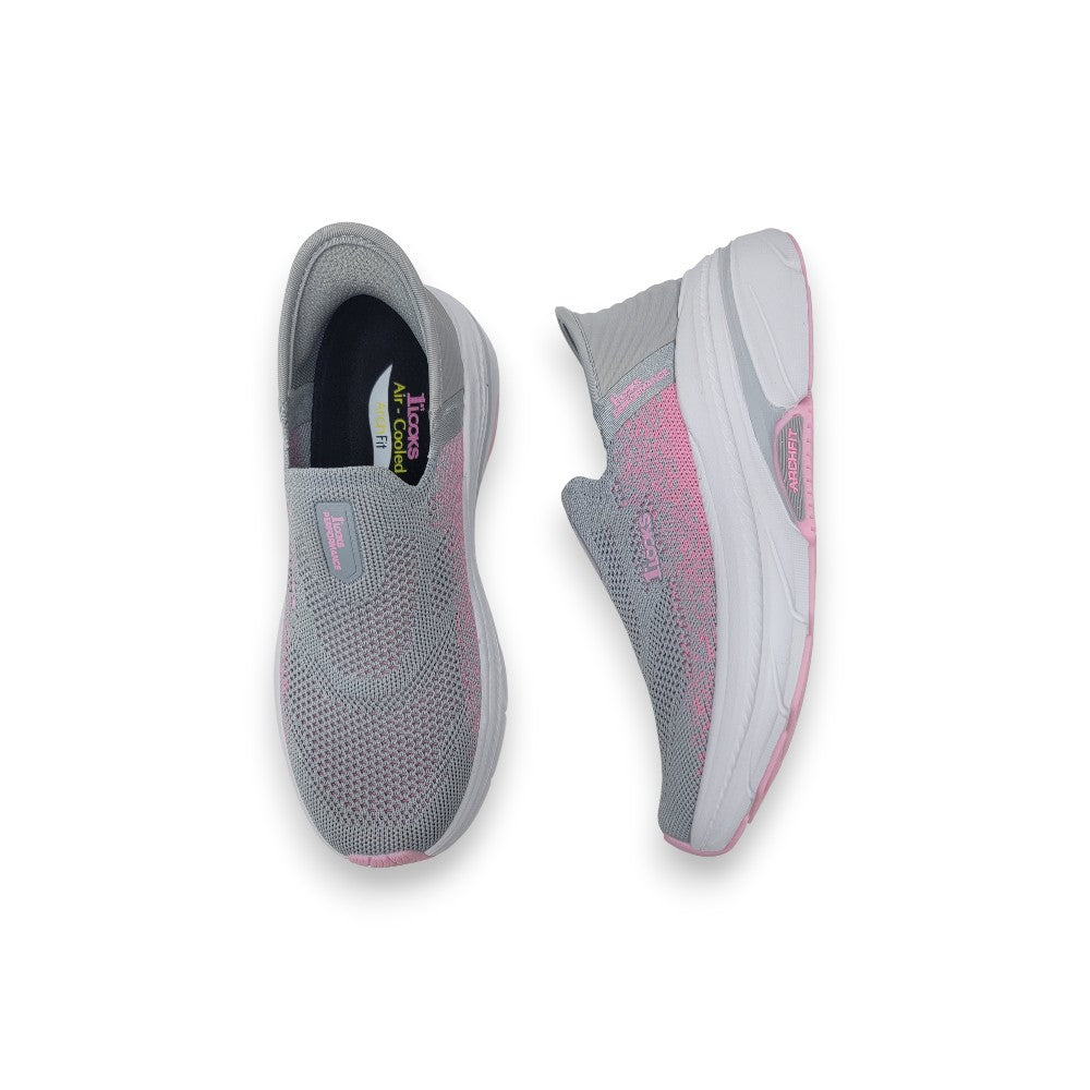 1st Look ArchFit Slip-On – Grey/Pink