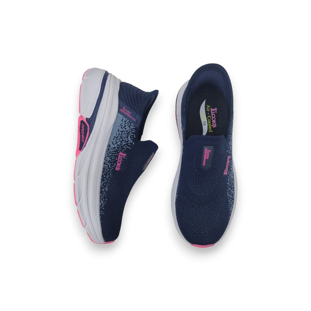 1st Look ArchFit Slip-On – Navy/Pink