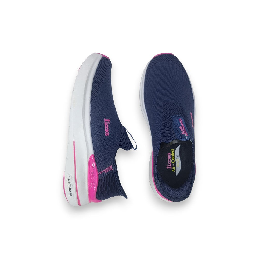 1st Look Max Cushion Slip-On – Navy/Pink