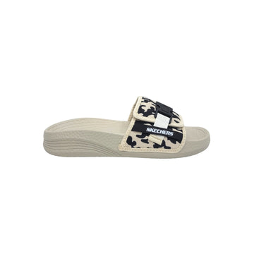 Skechers Adjustable Hyper Burst Slide Sandal – Camo Cream & Black