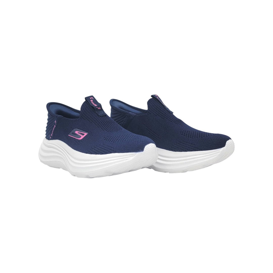 1st Running Navy Women Skecher
