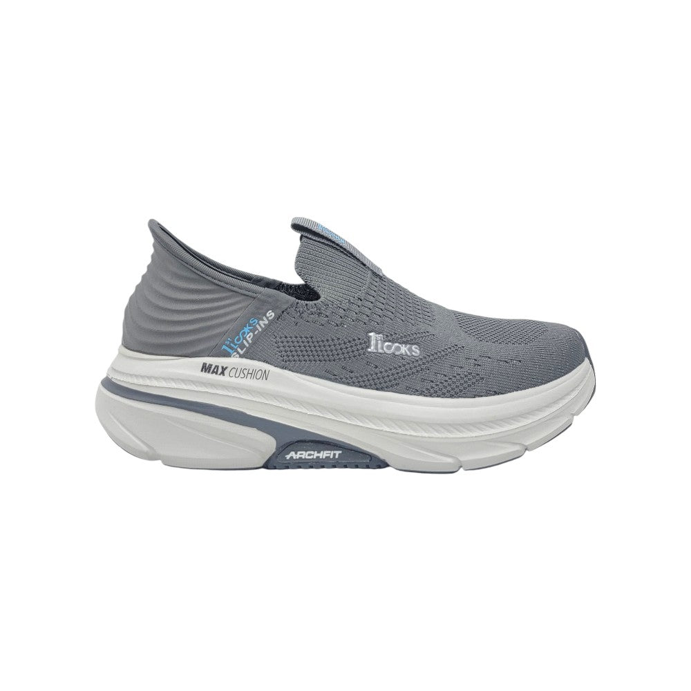 1st Looks Slipins Skechers Grey Max Cushion Arch Fit