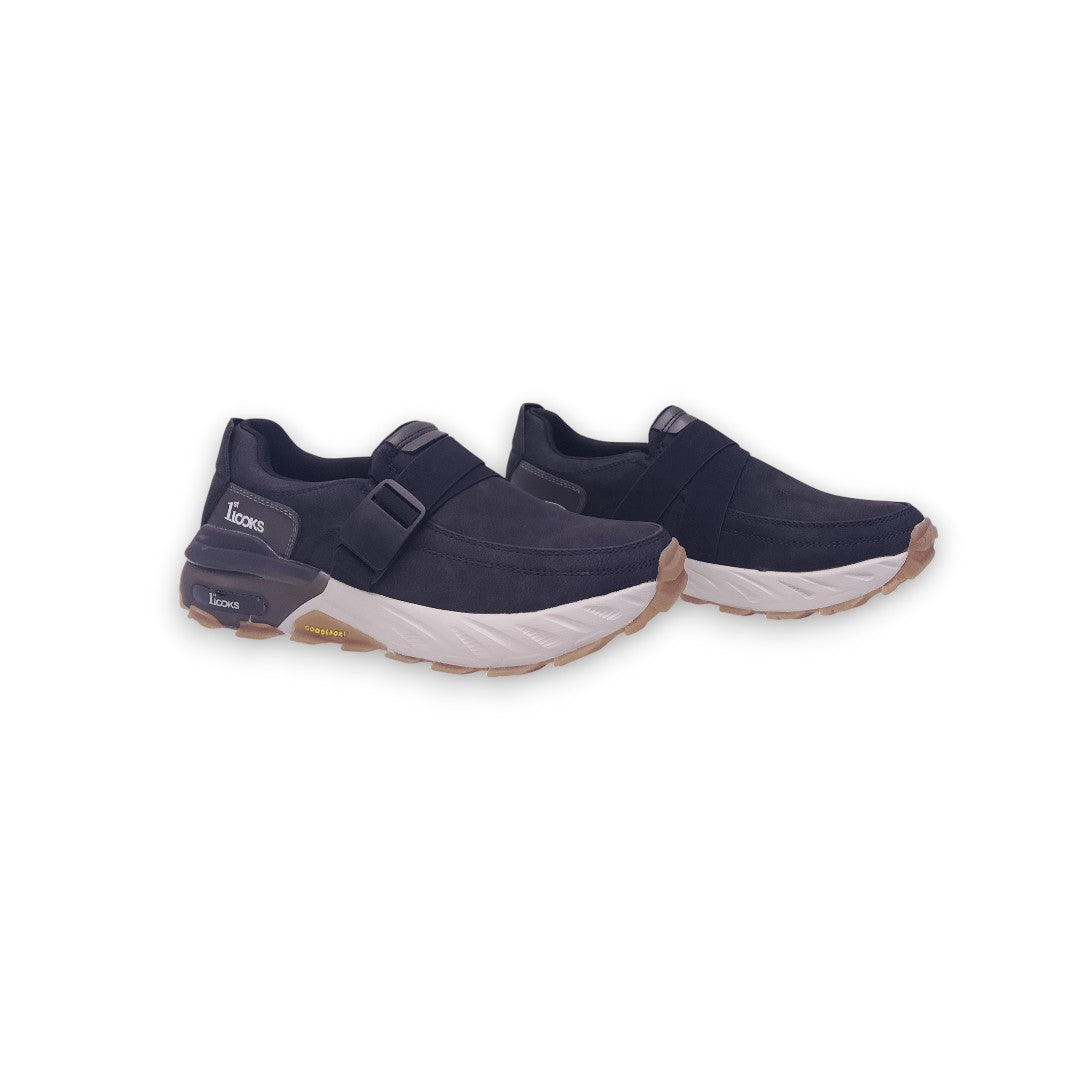 1st Looks Casual Slip-On Sneakers – Black