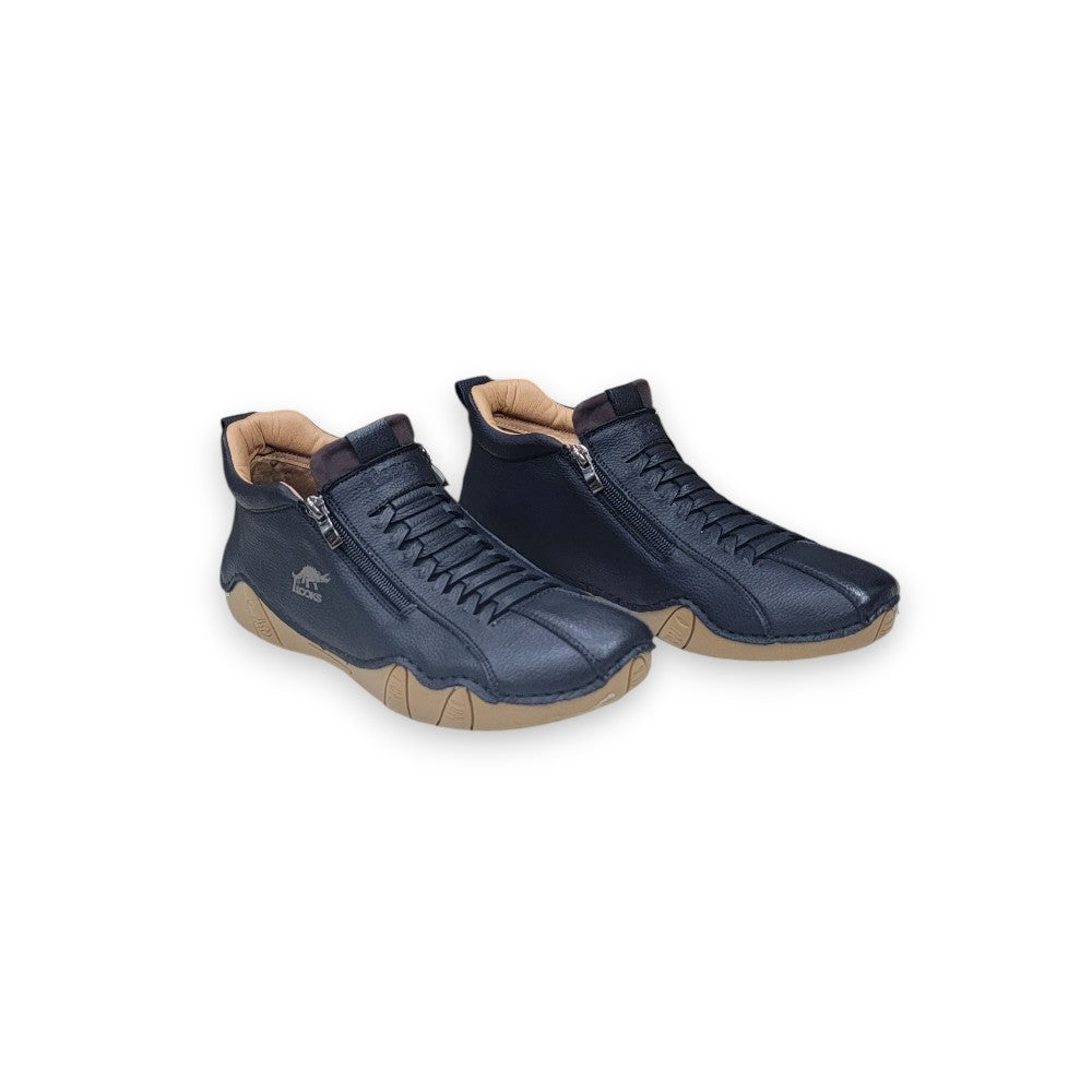 1st Look UrbanStride Zip Comfort Sneakers Black (F-170)