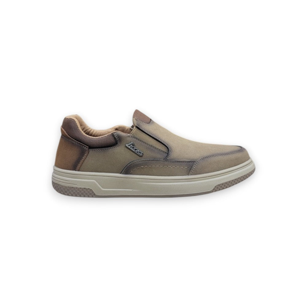1st Look LuxeStep Casual Slip-On Sneakers – Dard Khaki (F-3)