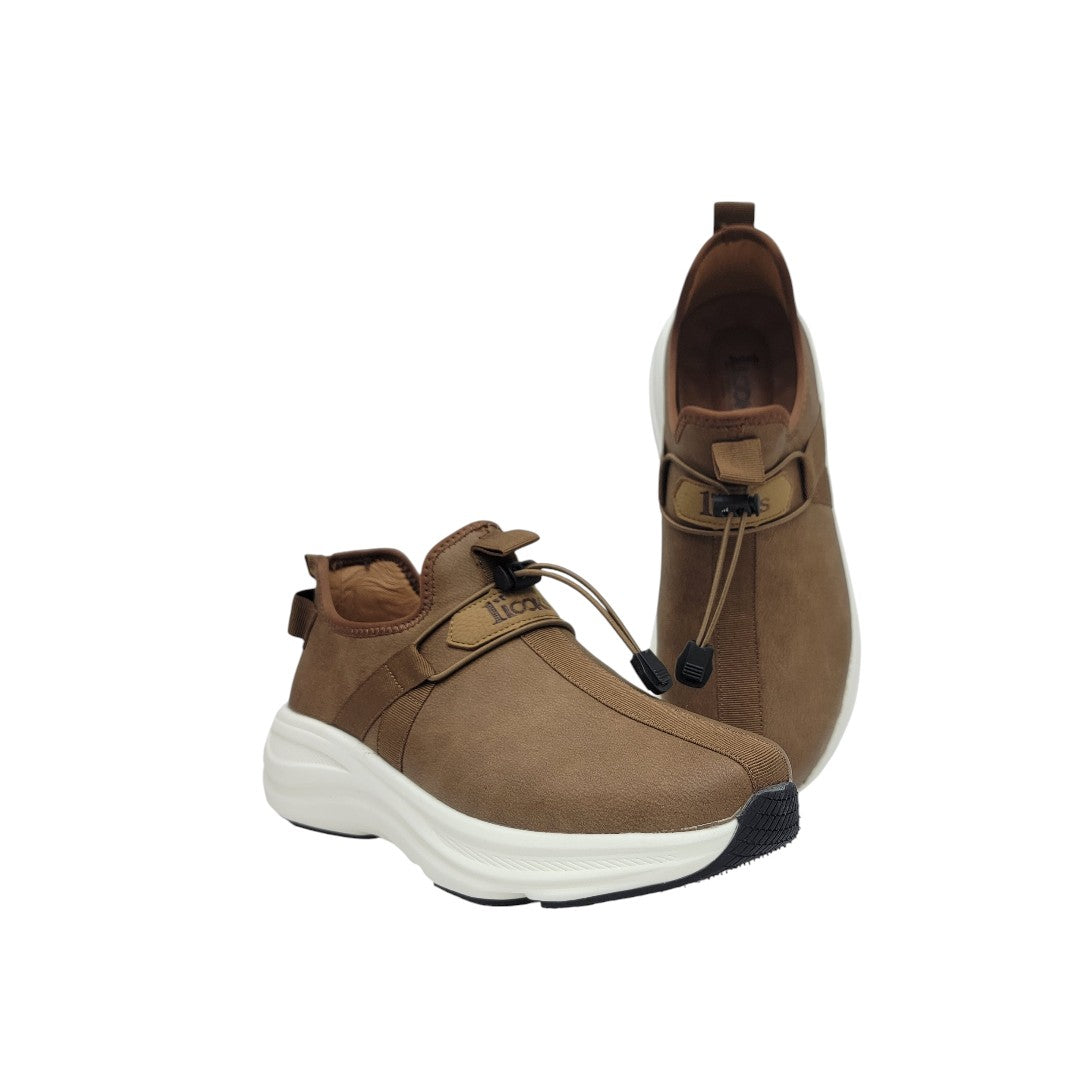Urban Comfort Lace-Free Sneaker – Chestnut Brown