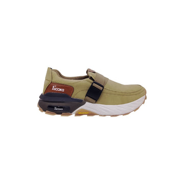 1st Looks Casual Slip-On Sneakers – Olive Green