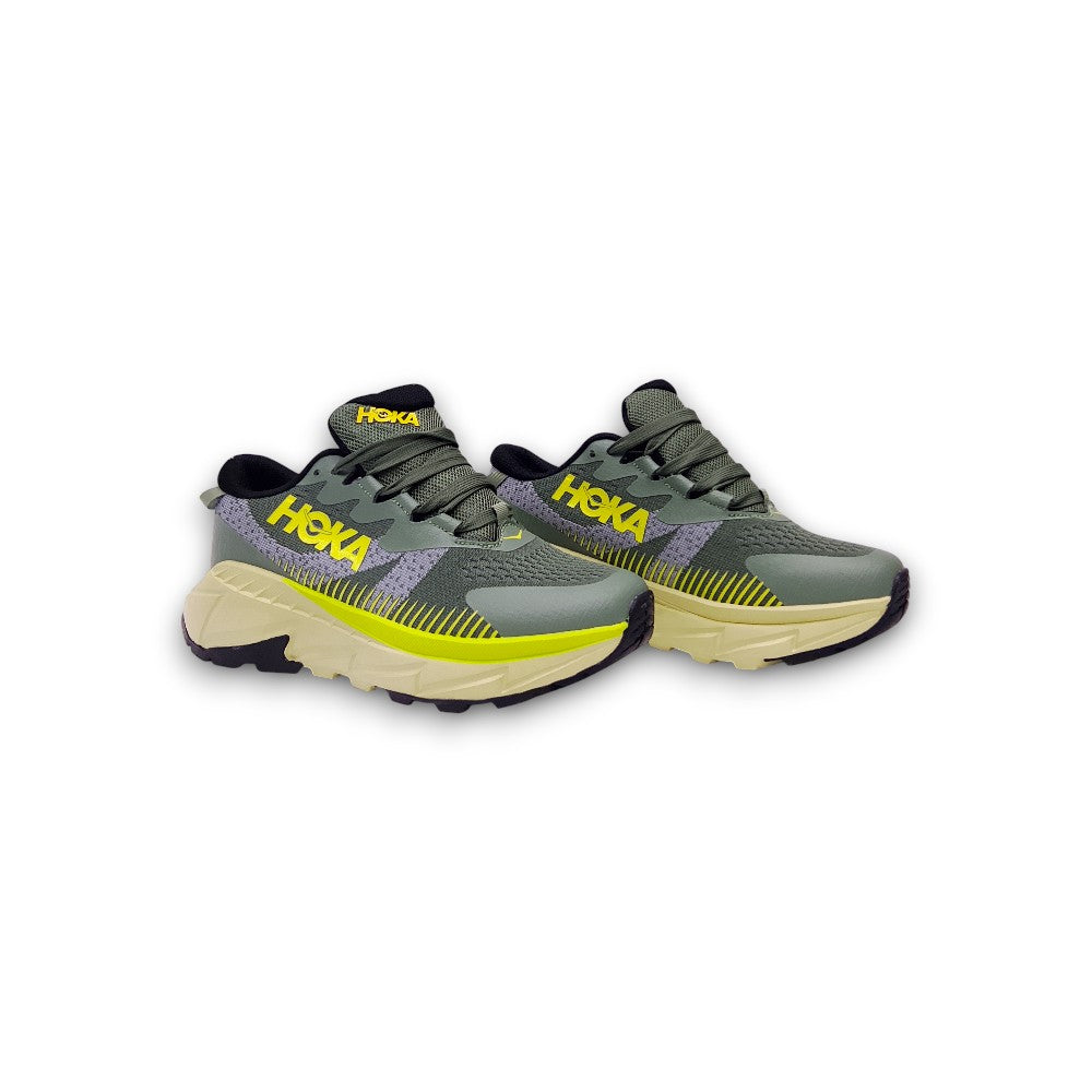 HOKA Running Shoe – Green/Yellow/Grey (555)