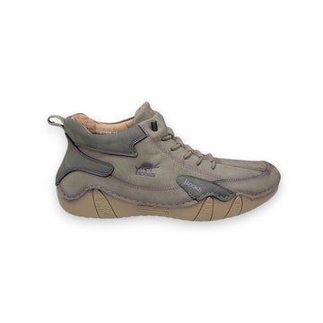 1st Look Retro High-Top Casual Sneakers – Khaki (F-171)