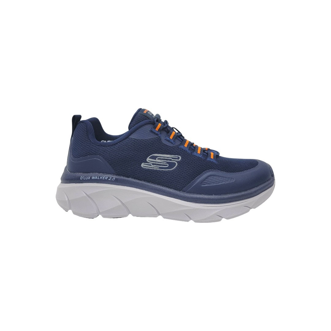 Skechers Dlux Walker Navy-Grey LaceUp 2.0