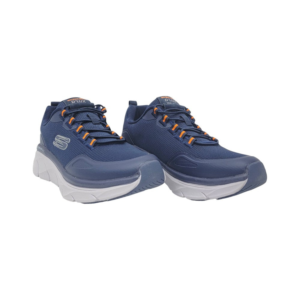 Skechers Dlux Walker Navy-Grey LaceUp 2.0