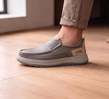 1st Looks LuxeStep Classic Slip-On Loafers – Khaki  (F-5)