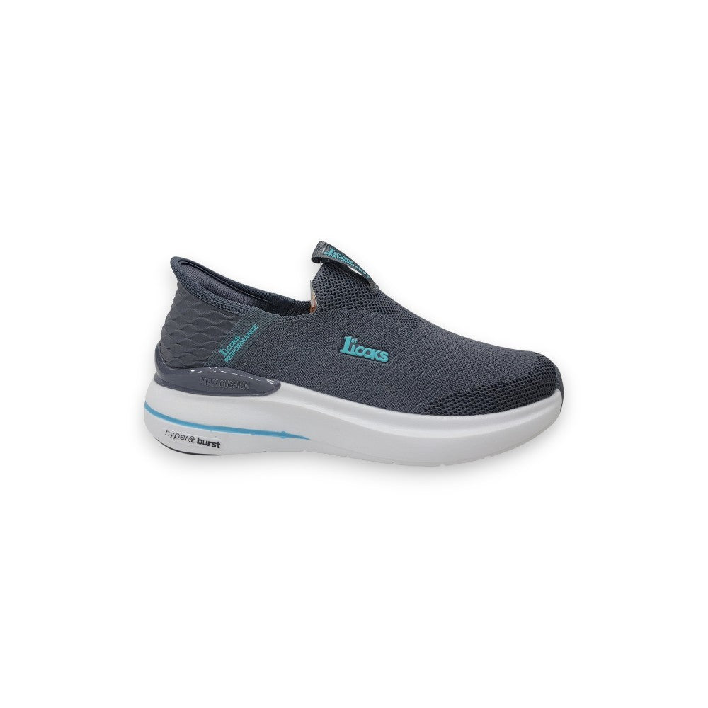 1st Look Max Cushion Slip-On – Dark Grey/Teal