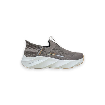 Skechers Brown Slip-On Knit Sneakers with Cushioned Sole (107)