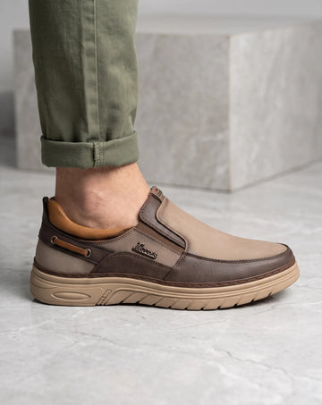 1st Look – Premium Comfort Slip-On Sneakers | Brown (F-6)