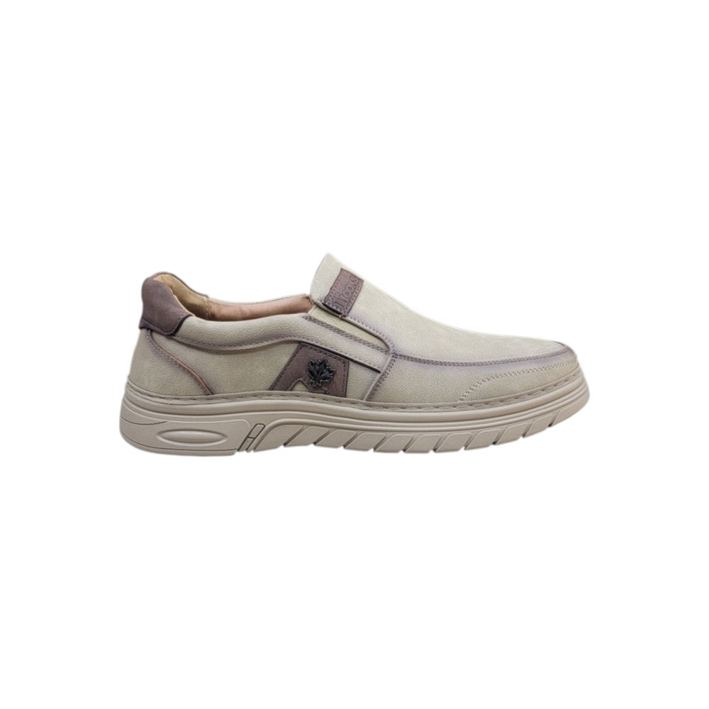 1st Look LuxeStep Comfort Slip-On Sneakers – Beige (F-1)