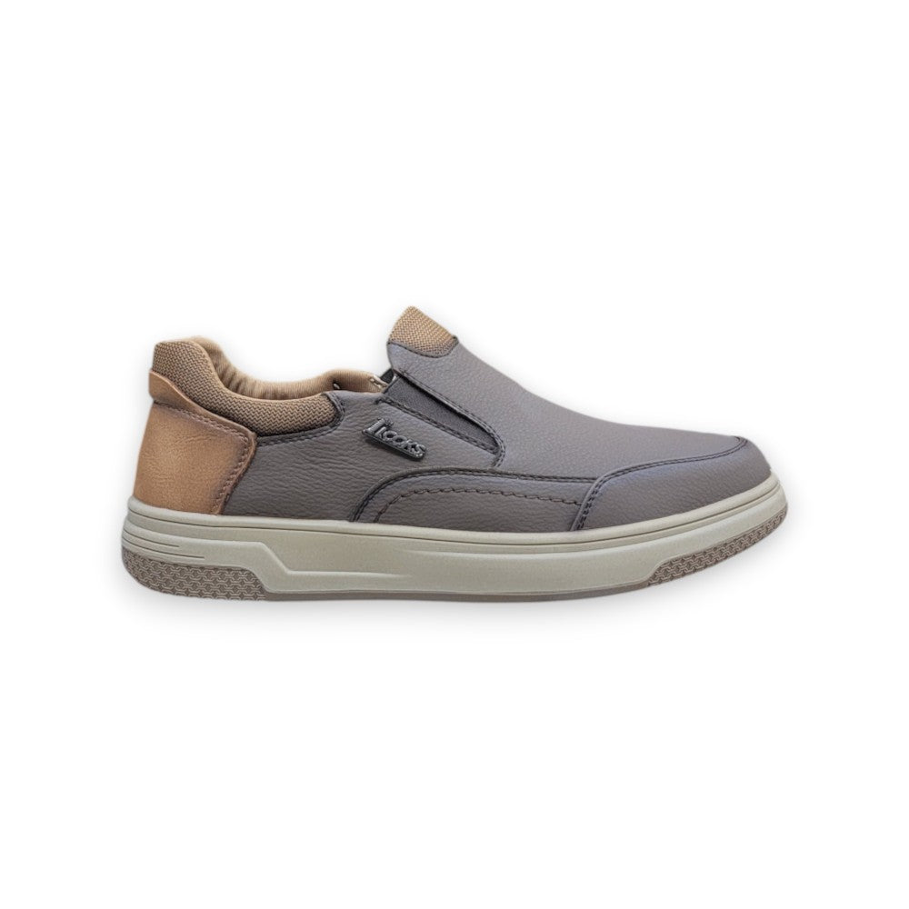 1st Look LuxeStep Casual Slip-On Sneakers – khaki (F-3)