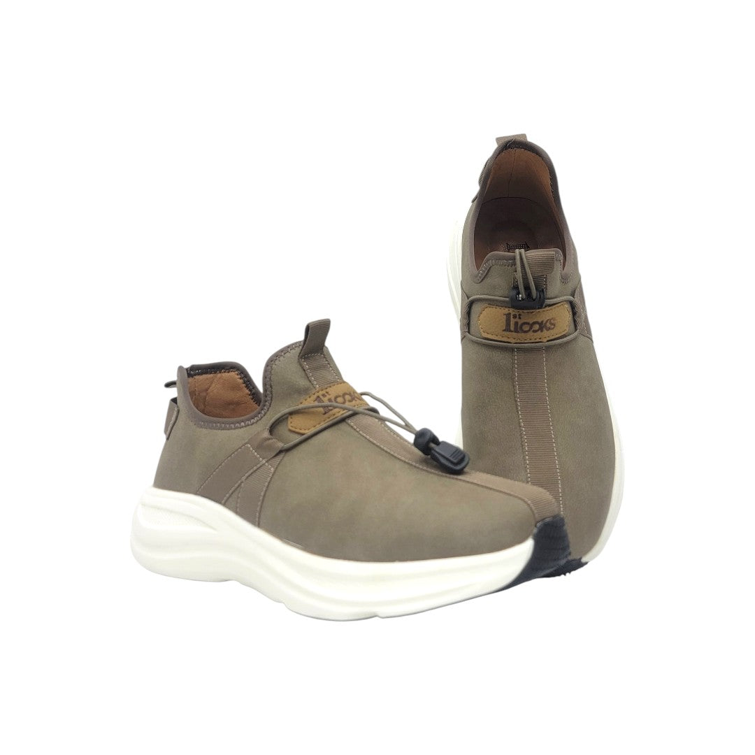 Urban Comfort Lace-Free Sneaker – Mocha Beige