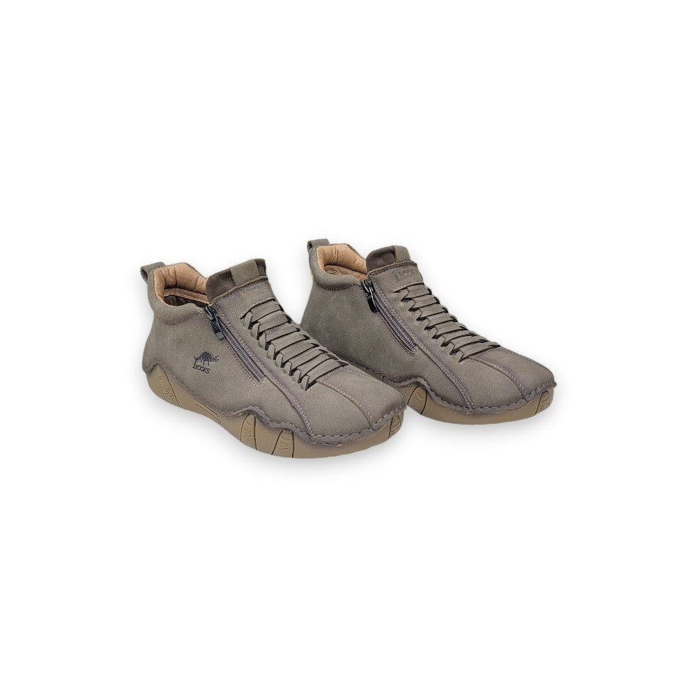 1st Look UrbanStride Zip Comfort Sneakers Khaki (F-170)