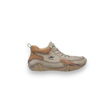 1st Look Retro High-Top Casual Sneakers Beige (F-171)