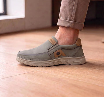 1st Look LuxeStep Comfort Slip-On Sneakers – Dark Khaki (F-1)