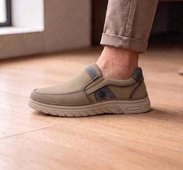 1st Look LuxeStep Comfort Slip-On Sneakers – khaki (F-1)