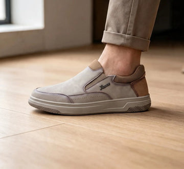 1st Look LuxeStep Casual Slip-On Sneakers – Beige (F-3)