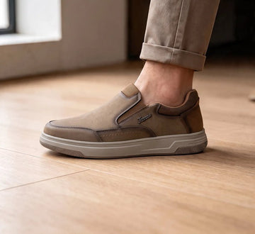1st Look LuxeStep Casual Slip-On Sneakers – Dard Khaki (F-3)