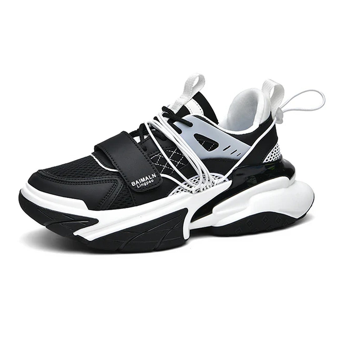 Balmaln Album Black-White Gen-Z™ Shock-Absorbing Spaceship Sneakers 714