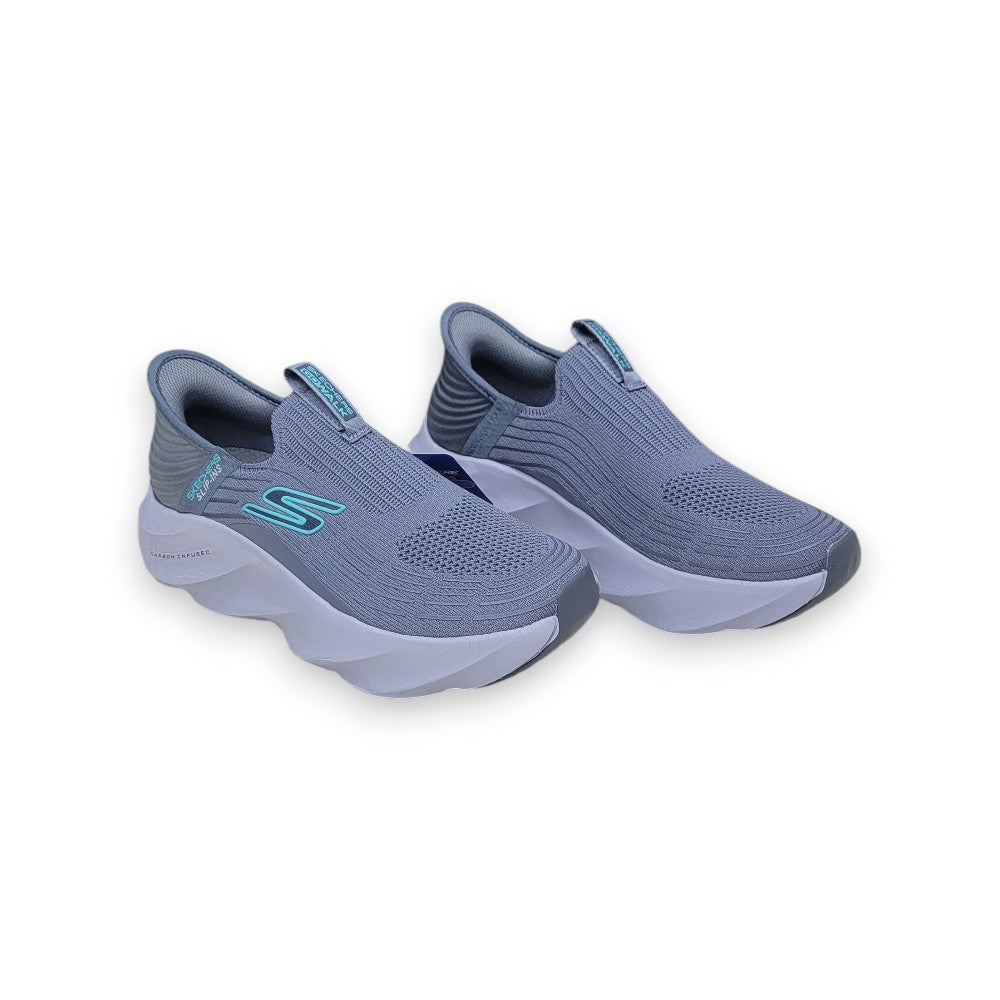 Skechers Mist Grey Slip-Ins GlideFlex Comfort Walker ( 115 )