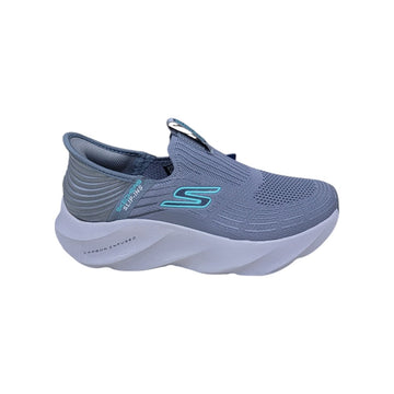 Skechers Mist Grey Slip-Ins GlideFlex Comfort Walker ( 115 )