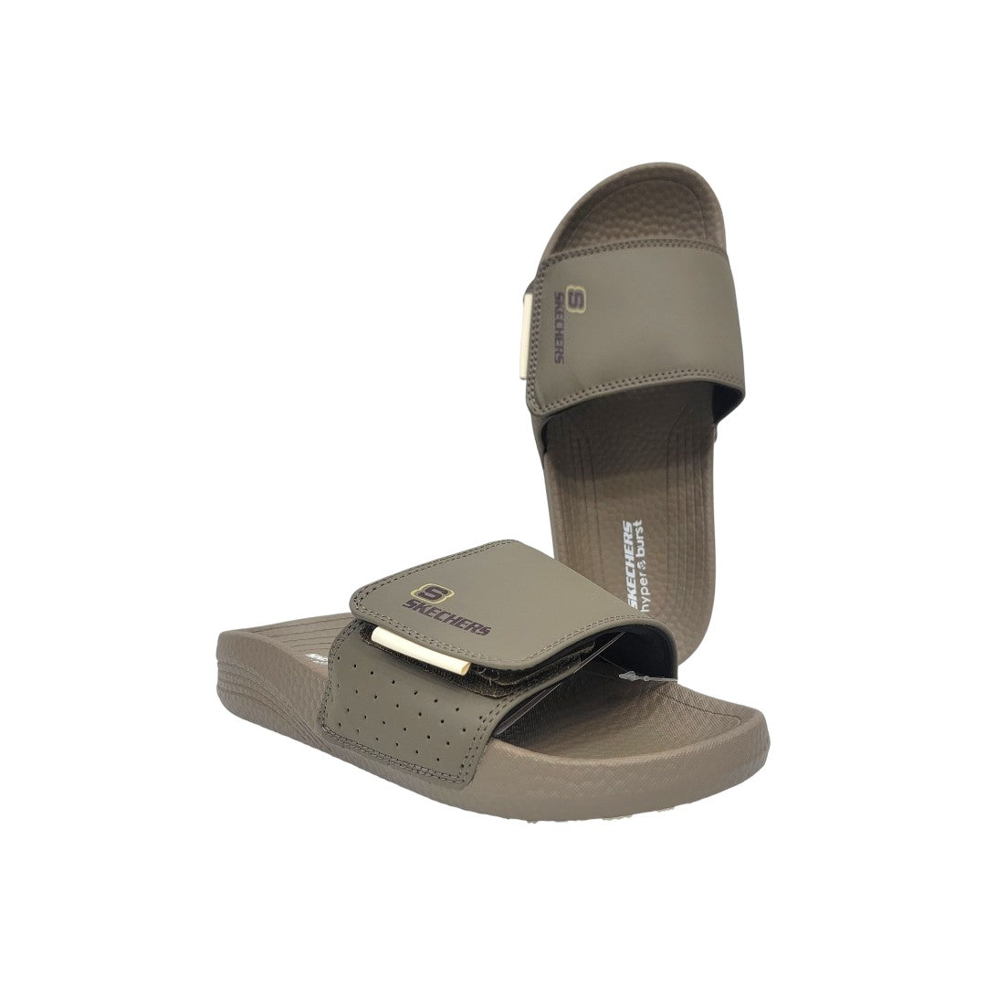 Skechers Adjustable Hyper Burst Slide Sandal – Brown