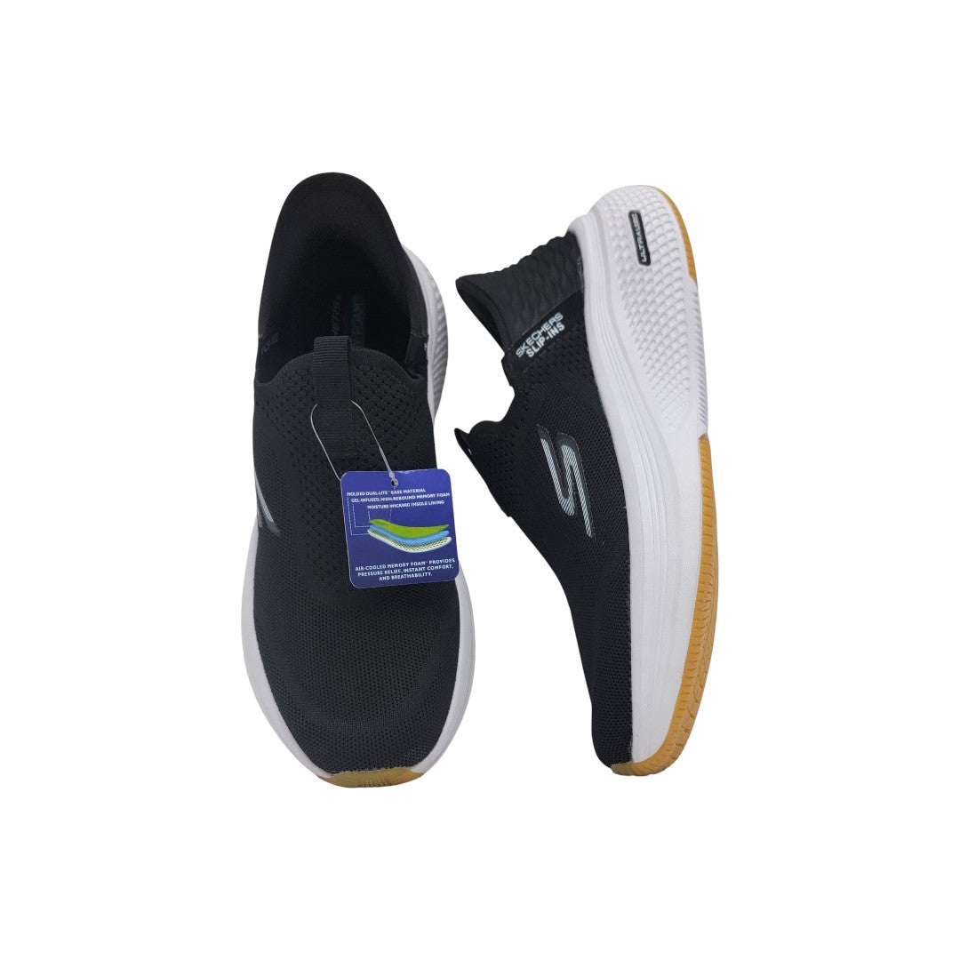 Skechers Ultra Light Slip-On – Black/White